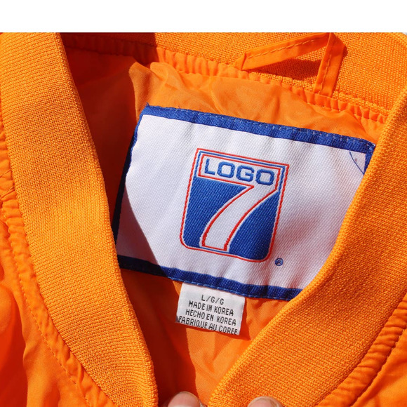 Vintage Logo 7 UT Tennessee Volunteers Orange Windbreaker pullover Large - Picture 3 of 10